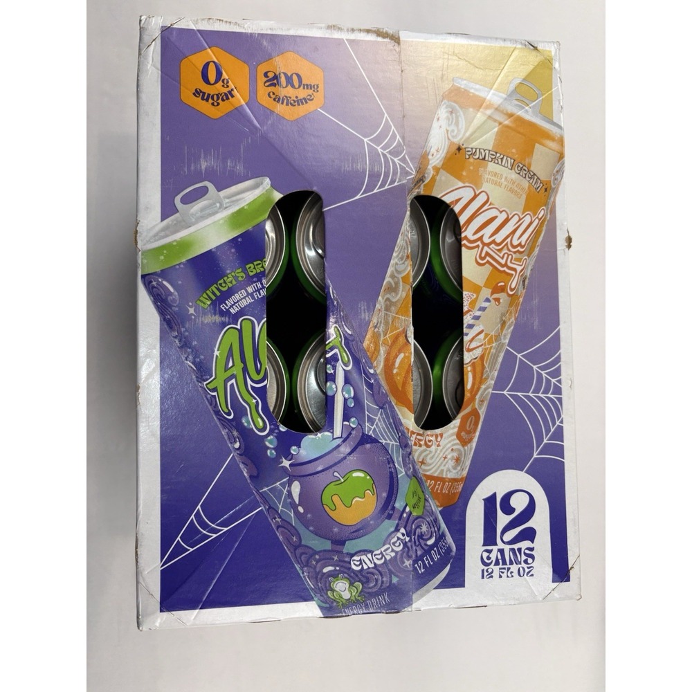 Alani 2025 Fall Favorites 12pk - 3 Pumpkin Cream And 9 Witches Brew Energy Drink